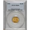 Image 1 : 1915 $2 1/2 MS64 PCGS. A lovely near-Gem example of th