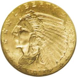 1915 $2 1/2 MS65 NGC. Ex: Seminole Collection. As indi