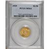 Image 1 : 1929 $2 1/2 MS64 PCGS. This is the final year of issue