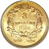 Image 2 : 1854 $3 MS64 PCGS. An exuberant example of this popula