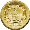 Image 2 : 1856-S $3 AU58 NGC. Medium S. The significant luster r