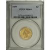 Image 3 : 1859 $3 MS64 PCGS. Surviving 1859 $3 gold pieces are w