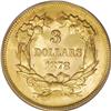 Image 2 : 1878 $3 MS64 PCGS. The 1878 issue''s mintage of 82,324