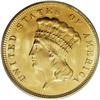 Image 1 : 1878 $3 MS64 PCGS. David Bowers and Douglas Winer (200