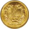 Image 2 : 1889 $3 MS66 PCGS. Long before the denomination was di
