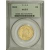 Image 3 : 1806 $5 Round Top 6, 7x6 Stars AU53 PCGS. Breen-6448,