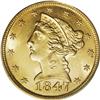Image 1 : 1847 $5 MS63 PCGS. For 19th century type collectors, f