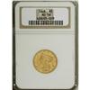 Image 1 : 1848 $5 AU58 NGC. Luster individually outlines the sta