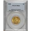Image 1 : 1848 $5 MS61 PCGS. This is an extremely important oppo