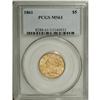 Image 1 : 1861 $5 MS61 PCGS. Surrounded as it is by four- and fi