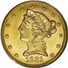 Image 1 : 1881/0 $5 MS64 PCGS. FS-005, Breen-6715. The date is r