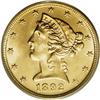 Image 1 : 1892 $5 MS65 PCGS. Even though more than three-quarter