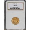 Image 1 : 1895 $5 MS64 NGC. A delightful yellow-gold near-Gem im