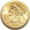 Image 1 : 1899 $5 MS66 NGC. An extraordinary five dollar Liberty