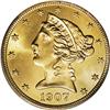 Image 1 : 1907 $5 MS66 PCGS. An exceptionally attractive five do