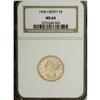 Image 1 : 1908 $5 MS64 NGC. A flashy lemon-gold example of the f