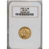 Image 1 : 1909-S $5 MS60 NGC. Light yellow-gold with satiny surf
