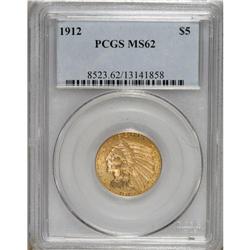 1912 $5 MS62 PCGS. A wonderful example of the Indian H