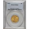 Image 1 : 1913 $5 MS62 PCGS. An attractive orange-gold represent