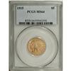 Image 3 : 1915 $5 MS64 PCGS. Beautiful luster radiates from the