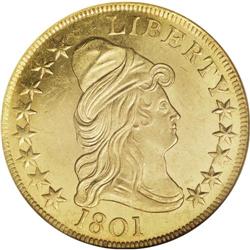 1801 $10 MS64 NGC. Breen-6843, Taraszka-25, BD-2, R.2.