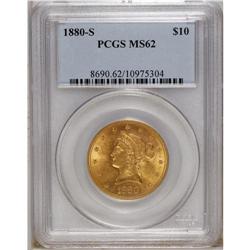 1880-S $10 MS62 PCGS. A highly lustrous and solidly st
