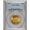 1913 $10 MS63 PCGS. A carefully preserved and lustrous