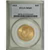 Image 3 : 1915 $10 MS65 PCGS. A sharp strike and frosty yellow-g
