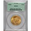 Image 1 : 1932 $10 MS64 PCGS. Glowing luster exudes from rich or