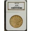 Image 3 : 1850 $20 AU58 NGC. The first collectible double eagle