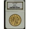 Image 3 : 1853-O $20 AU53 NGC. A scarce issue but one that is st