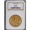 Image 1 : 1857-S $20 AU55 NGC. This is a popular-date double eag