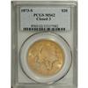 Image 3 : 1873-S $20 Closed 3 MS62 PCGS. The Closed 3 (or Close