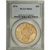 Image 1 : 1876 $20 MS61 PCGS. Heavy Motto. This lustrous Centenn