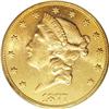 Image 1 : 1877 $20 MS62 PCGS. This lustrous introductory-year Ty