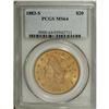 Image 3 : 1883-S $20 MS64 PCGS. While even minimal Mint State pi