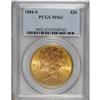 Image 1 : 1884-S $20 MS62 PCGS. Intense luster is noted across b