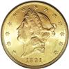 Image 1 : 1891-S $20 MS63 PCGS. A lustrous example of this scarc