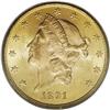 1891-S $20 MS64 PCGS. Much of the 1.288 million mintag