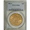 Image 1 : 1892-S $20 MS63 PCGS. Although the surfaces are modera