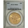 Image 3 : 1893 $20 MS64 PCGS. While the 1893 half eagle and eagl
