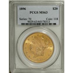 1896 $20 MS63 PCGS. The mintage of this date was quite