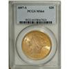 Image 3 : 1897-S $20 MS64 PCGS. A remarkable example, this lustr