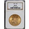 Image 1 : 1901 $20 MS64 NGC. This date is relatively plentiful,