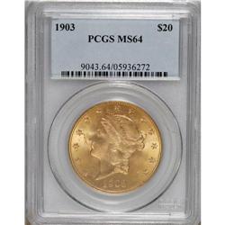1903 $20 MS64 PCGS. When common date pieces are discus