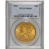 Image 1 : 1904 $20 MS64 PCGS. A smooth and satiny lime-gold piec