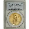 Image 3 : 1907 $20 High Relief, Wire Rim MS65 PCGS. This is a sp