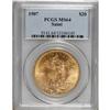 Image 1 : 1907 $20 Arabic Numerals MS64 PCGS. The obverse is pre