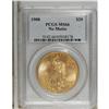 1908 $20 No Motto MS66 PCGS. An amazing Premium Gem wi