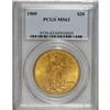Image 1 : 1909 $20 MS63 PCGS. This is a scarce date and a seldom